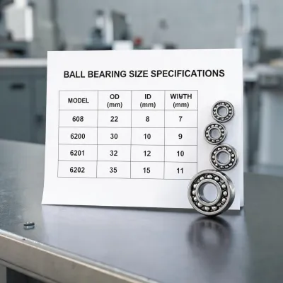 ball bearing size chart